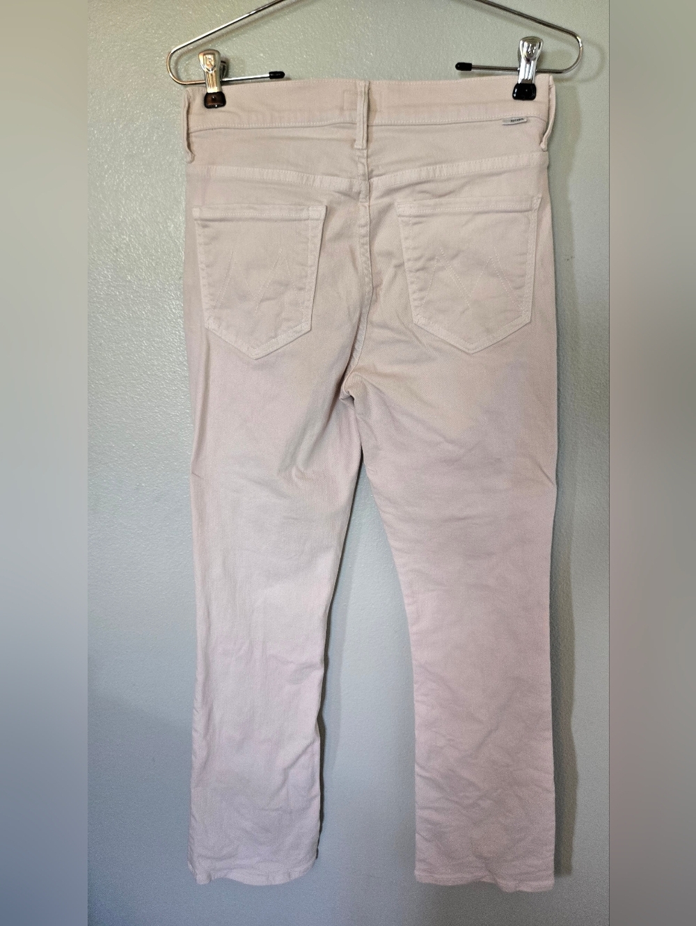 Mother | Off White Straight Leg The Insider Flood Jeans Size 27 - Picture 3 of 12